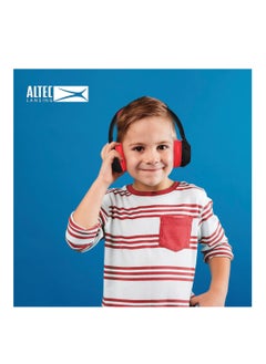 Altec Lansing Kid Safe Noise Cancelling Wireless Headphones 30 Hours Play Time, 85dB Volume Limit, Foldable Design, Powerful Sound, Active Noise Cancellation, Splash resistant IPX4, Red  - Image 4