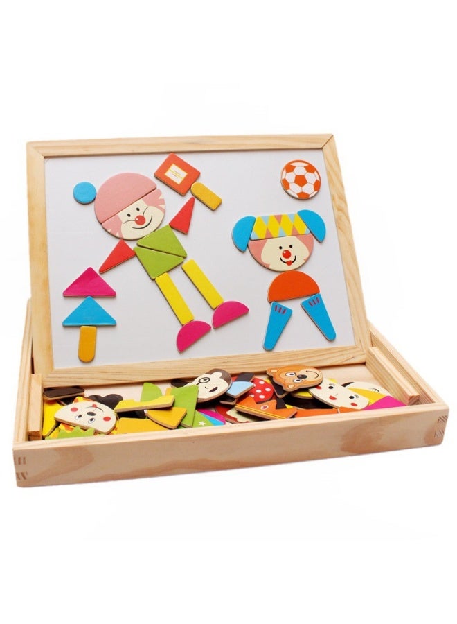 Magnetic Dress-Up Puzzle Board for Girls - Multifunctional Educational Toy