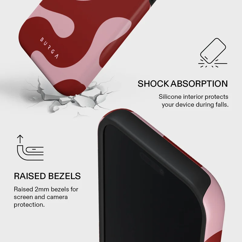 BURGA iPhone 17 Pro Flex Premium Case Compatible with Hybrid Dual-Layer Hard Shell + Silicone Protection - Scratch-Resistant Shockproof Mobile Cover