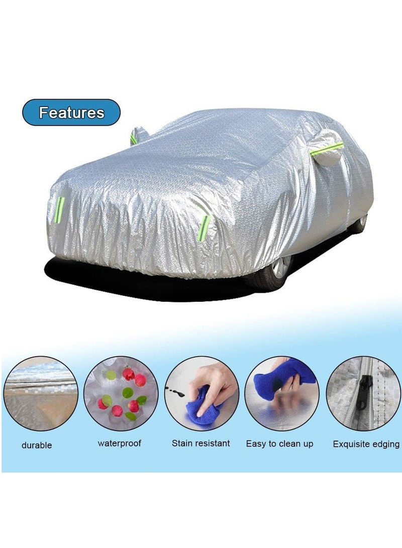 Car Body Cover Waterproof All Weather with mirror pocket Fit for Toyota Camry, Nissan Altima, Honda Accord, Toyota Avalon, Lexus ES, Full Size Length Up to 4.95 Meters - Image 5