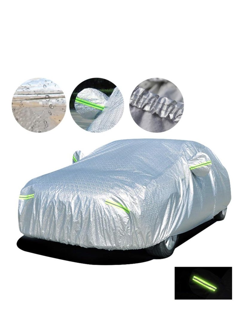 Car Body Cover Waterproof All Weather with mirror pocket Fit for Toyota Camry, Nissan Altima, Honda Accord, Toyota Avalon, Lexus ES, Full Size Length Up to 4.95 Meters - Image 2