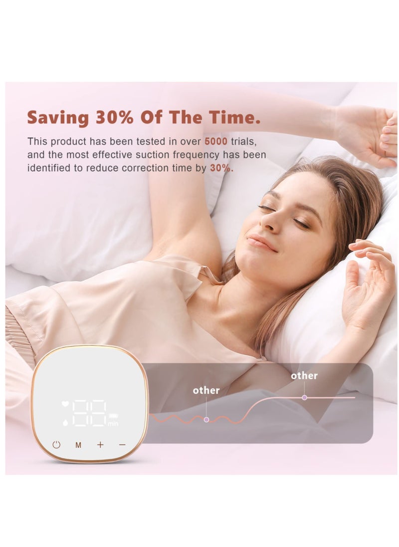 Excefore - Electric Inverted Nipple Corrector, Portable Niplette Correct Flat and Inverted Nipples with Ease to Help Breastfeeding, Inverted Nipple Puller, Nipple Massage, Sunken and Short Nipples - Image 1