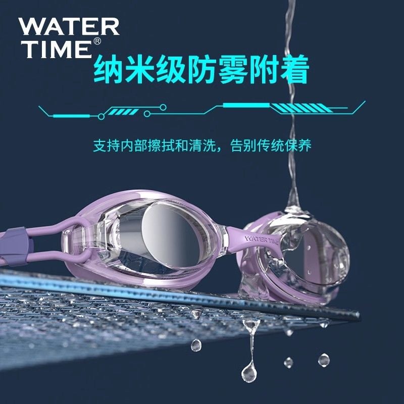 WaterTime Women's and Men's Prescription Swim Goggles – HD Anti-Fog Waterproof Professional Racing Goggles - Image 4