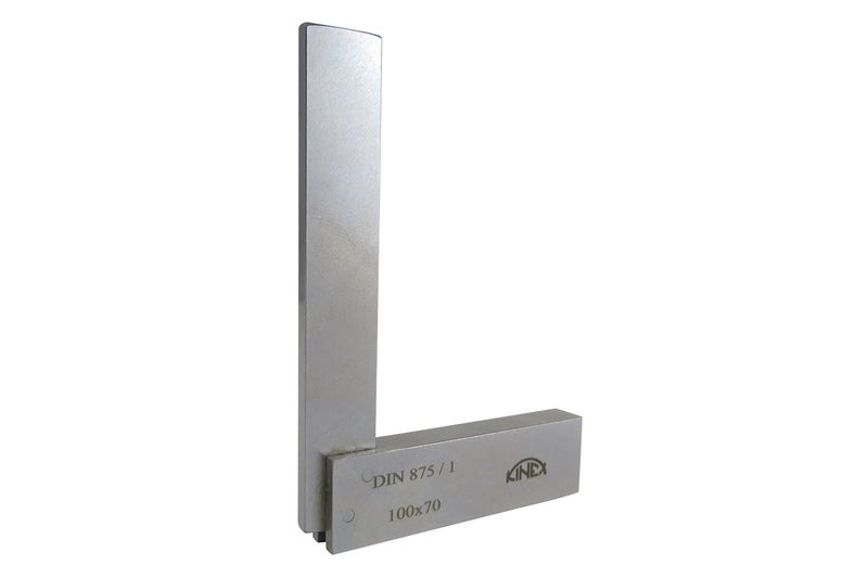 Kinex 4026-12-010 Solid Machinist Square 4 x 2-3/4 Inch (100 x 70 mm) DIN 875/1 (Square w/in 14 microns or 0.0005 Inches) - Image 1