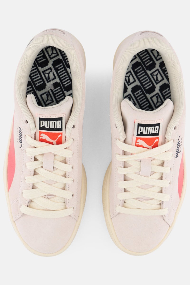 PUMA Kids Boy Suede Spraycan Lace Up Outdoor Shoes, Grey - Image 3