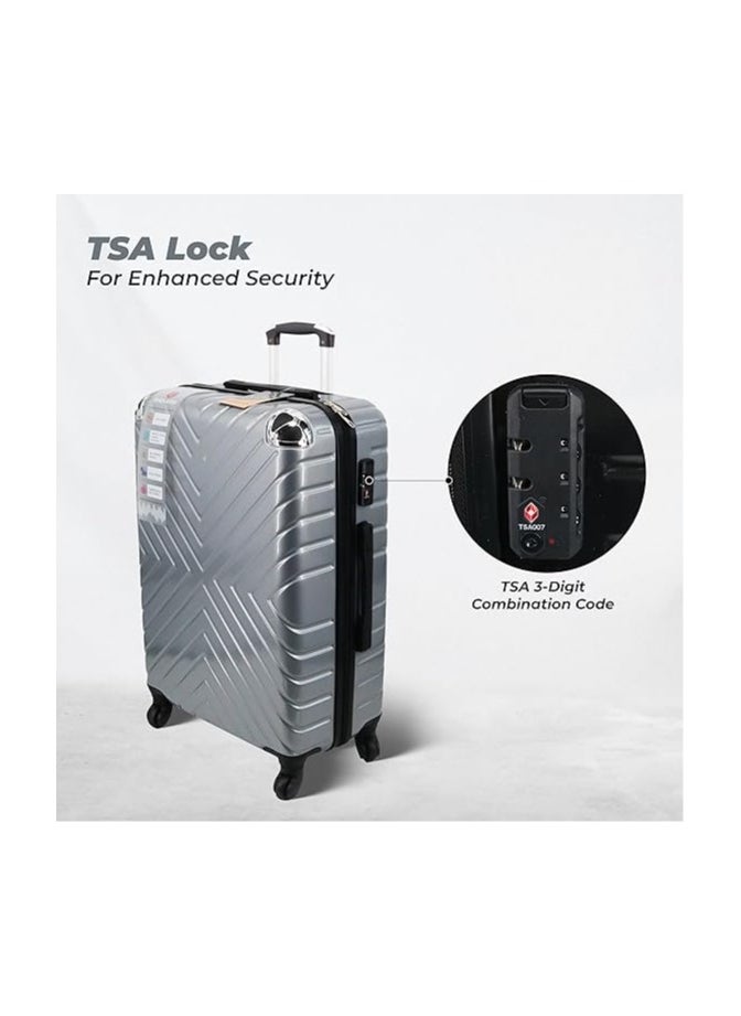ENDLESS  Set Of 2 Luggage Trolleys - 55cm (Cabin) & 75cm (Check-In) Hardsided Suitcase With In-Built TSA Lock & Spinner Wheels | Polycarbonate + ABS | Carry On Luggage  - Image 5