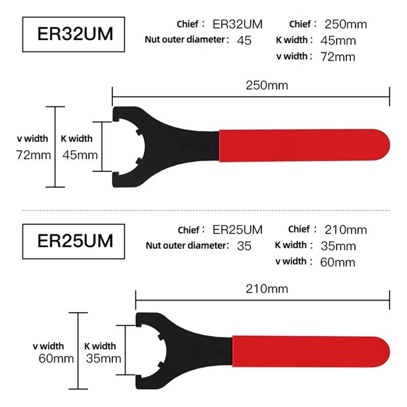 ER8M Collet Chuck Nut Wrench For CNC Milling And Lathe Tools - Image 4