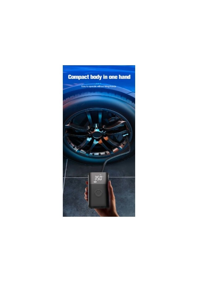 SUPERDRIVE - Digital 4000mAh Led Lightening SOS Mode Compact and Portable Air Compressor - Image 1