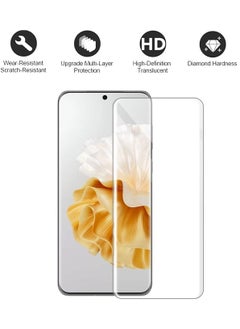 RINCO 2Pack Flexible TPU Film Screen Protector Compatible with Huawei P60/60 Pro ,[Full Coverage] [HD Clear][Fingerprint unlock support]  - Image 1