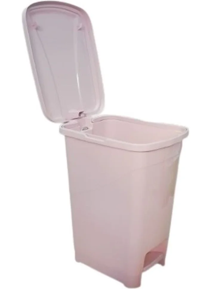 5 دي ام 15 Lt Slim Pedal Plastic Dustbin Pink Color