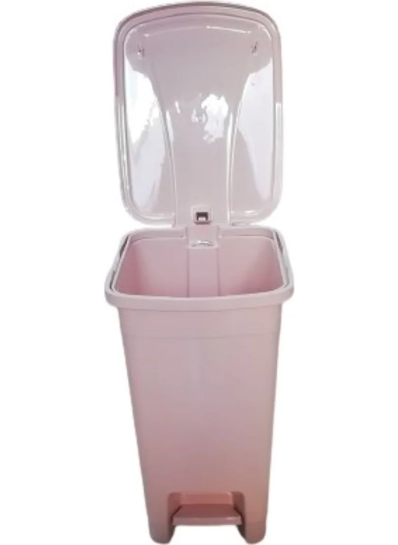 5 دي ام 15 Lt Slim Pedal Plastic Dustbin Pink Color