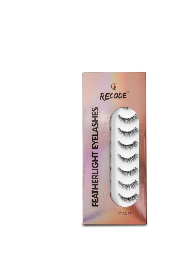 إعادة ترميز رموش Recode RE03 من المنك الصناعي فائق الخفة - شريط شفاف، عبوة من 10 أزواج - Image 2