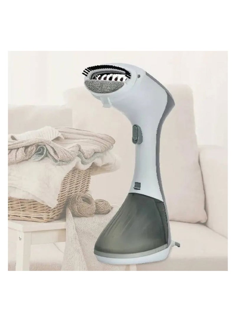 Pawa Handy Garment Steamer 1300W / Stainless Steel Panel / Self Locking Button / Ergonomic Design / Quick Ironing / Steam Brush Head / Measuring Cup - Grey - Image 2