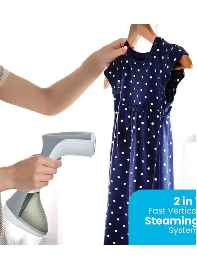 Pawa Handy Garment Steamer 1300W / Stainless Steel Panel / Self Locking Button / Ergonomic Design / Quick Ironing / Steam Brush Head / Measuring Cup - Grey - Image 3