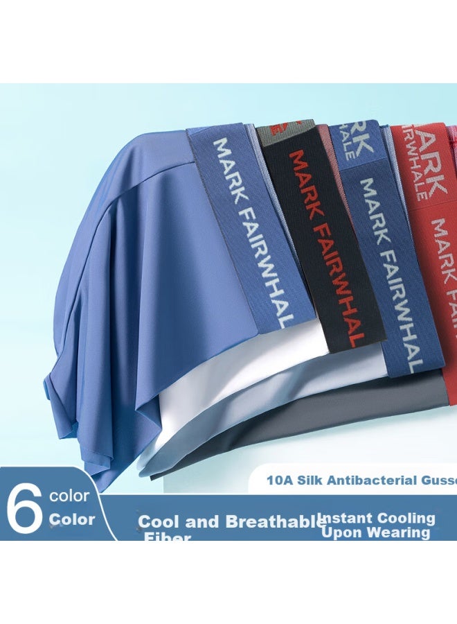 Mark Fairwhale Men's Ice Silk Seamless Antibacterial Quick-dry Breathable Boxer Shorts 10a - Image 1