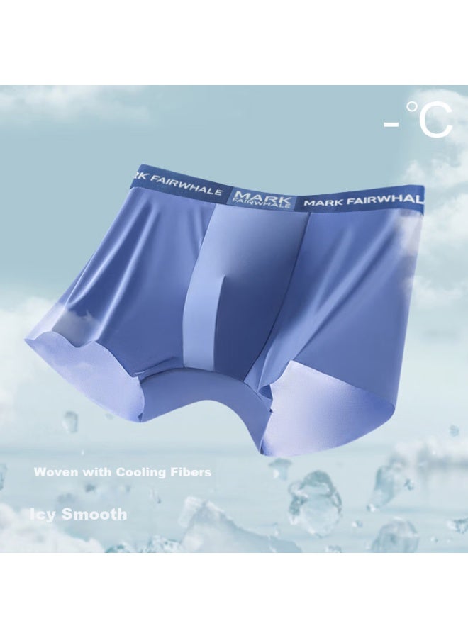 Mark Fairwhale Men's Ice Silk Seamless Antibacterial Quick-dry Breathable Boxer Shorts 10a - Image 5