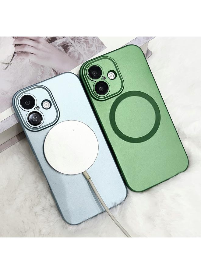 اس-توب جراب لهاتف iPhone 15 Pro Max مطلي بالمعدن وملمس CD جراب MagSafe TPU للهاتف - Image 5