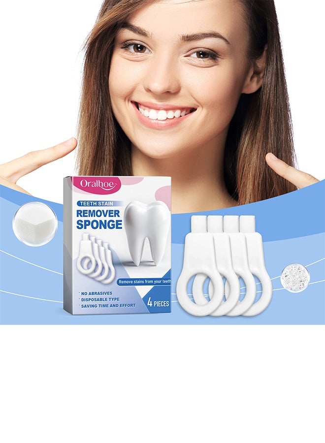 أورالحوي فرشاة أسنان إسفنجية من Oralhoe تنظف بلطف بقع الأسنان والأوساخ، إسفنجة مطاطية لتنظيف الأسنان - Image 1