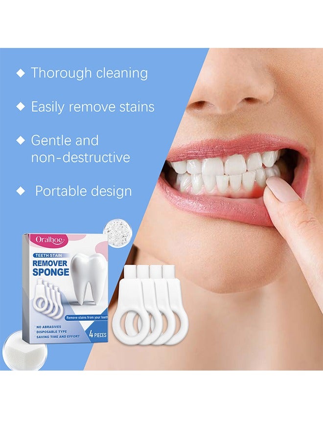 أورالحوي فرشاة أسنان إسفنجية من Oralhoe تنظف بلطف بقع الأسنان والأوساخ، إسفنجة مطاطية لتنظيف الأسنان - Image 2