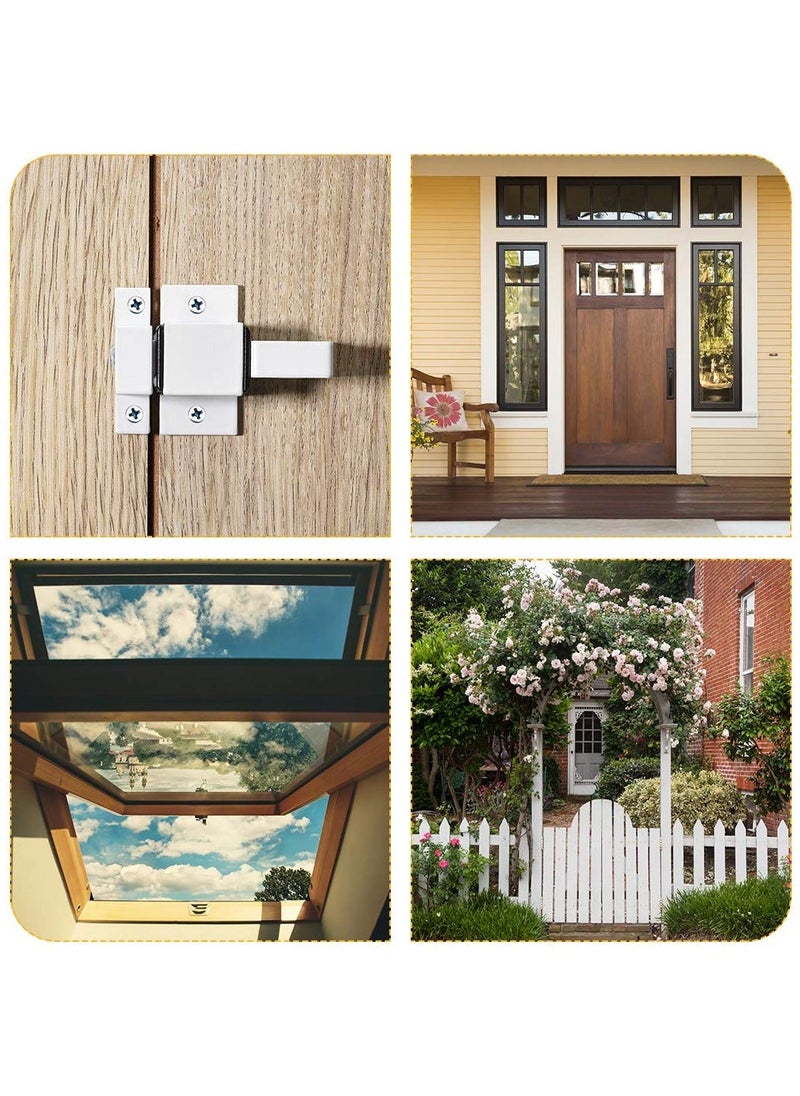 Y&D - SYOSI, 4 Pcs Alloy Spring Latch Bolt, Automatic Lock, Suitable for Windows Wooden Doors - Image 1