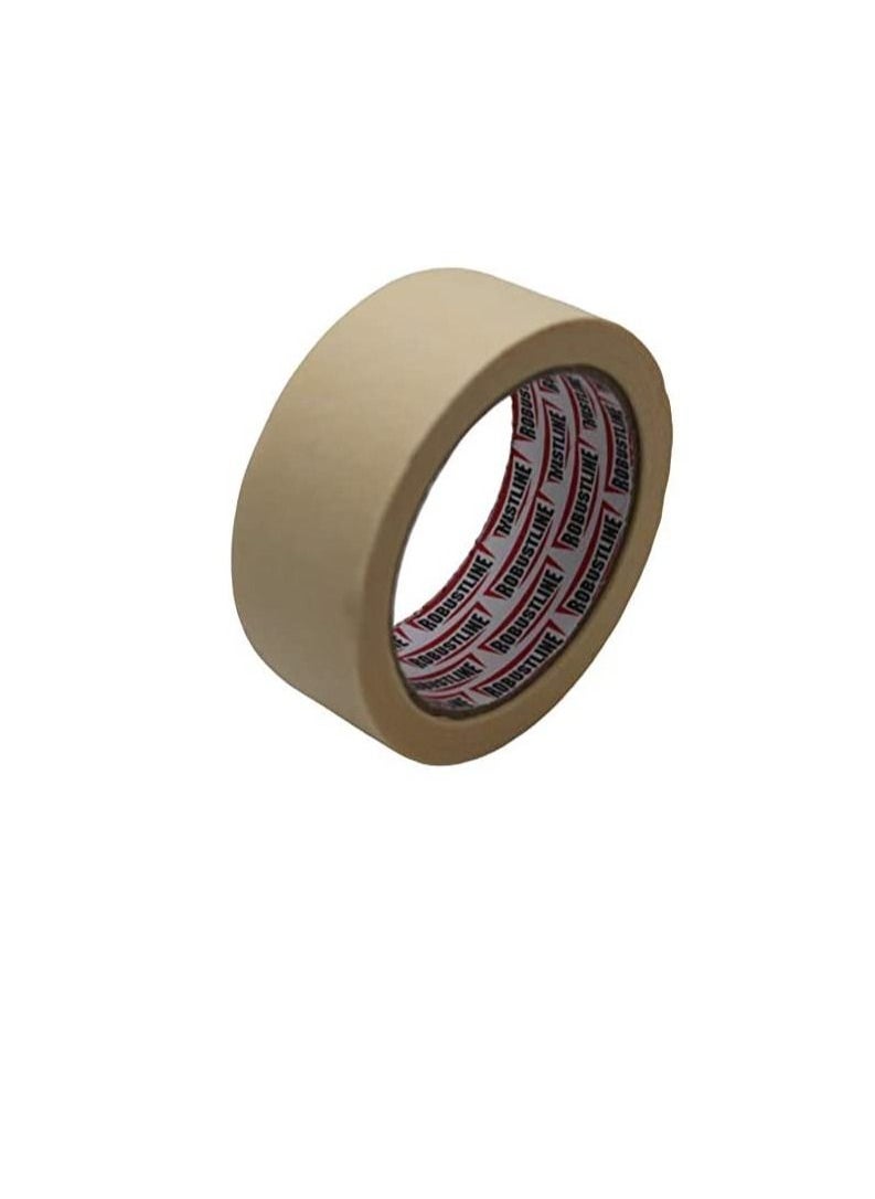 ROBUSTLINE ROBUSTLINE Masking Tape 2 Inch x 25 Yard Beige Color (Pack of 6)  - Image 1