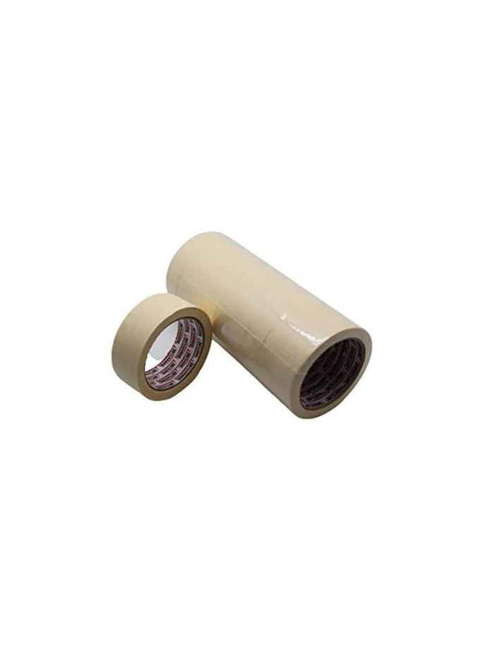 ROBUSTLINE ROBUSTLINE Masking Tape 2 Inch x 25 Yard Beige Color (Pack of 6)  - Image 3