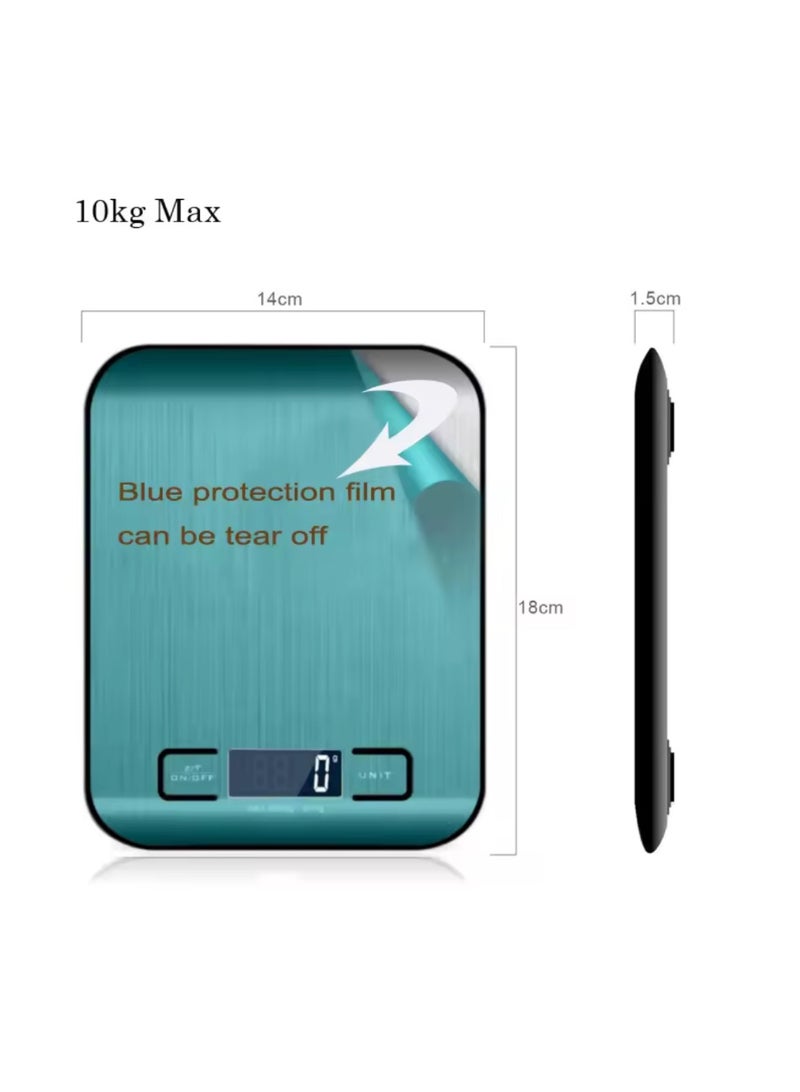 Digital Kitchen Scale with LCD Display, 7.05 x 5.47 inch, Auto-Off Function, Multi-Unit Conversion - Image 3