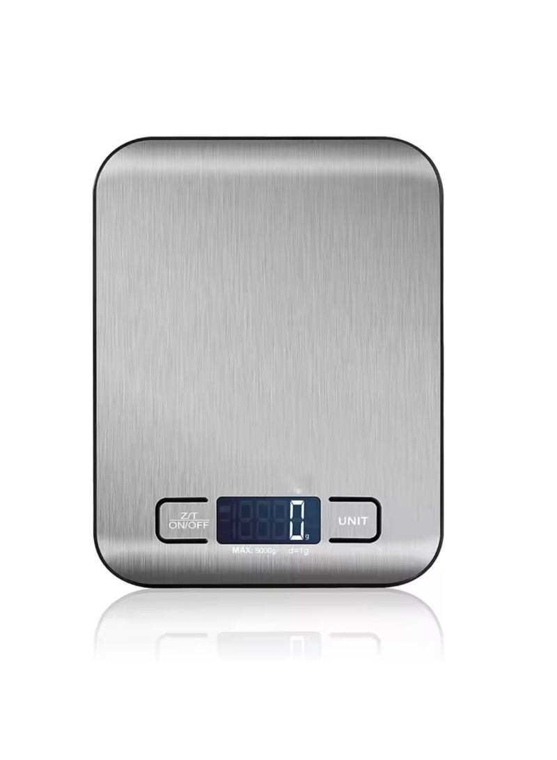 Digital Kitchen Scale with LCD Display, 7.05 x 5.47 inch, Auto-Off Function, Multi-Unit Conversion - Image 1