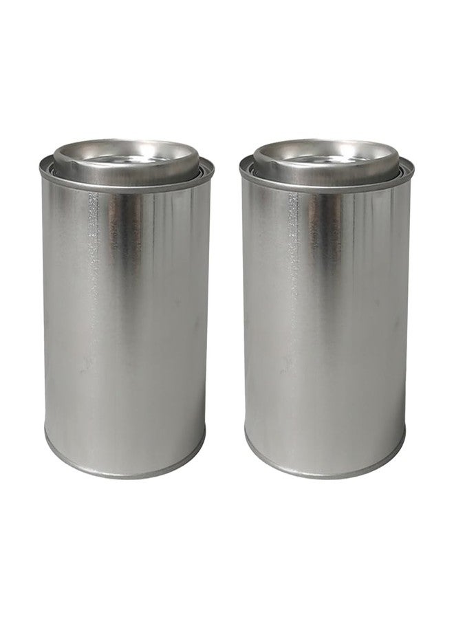 جي شلو GSHLLO، علبتان صغيرتان من المعدن سعة 500 مل، حاويات فارغة لتخزين الطلاء، دلاء ودلاء طلاء حرفية مع أغطية للمذيبات والمواد اللاصقة أو مشاريع DIY - Image 2