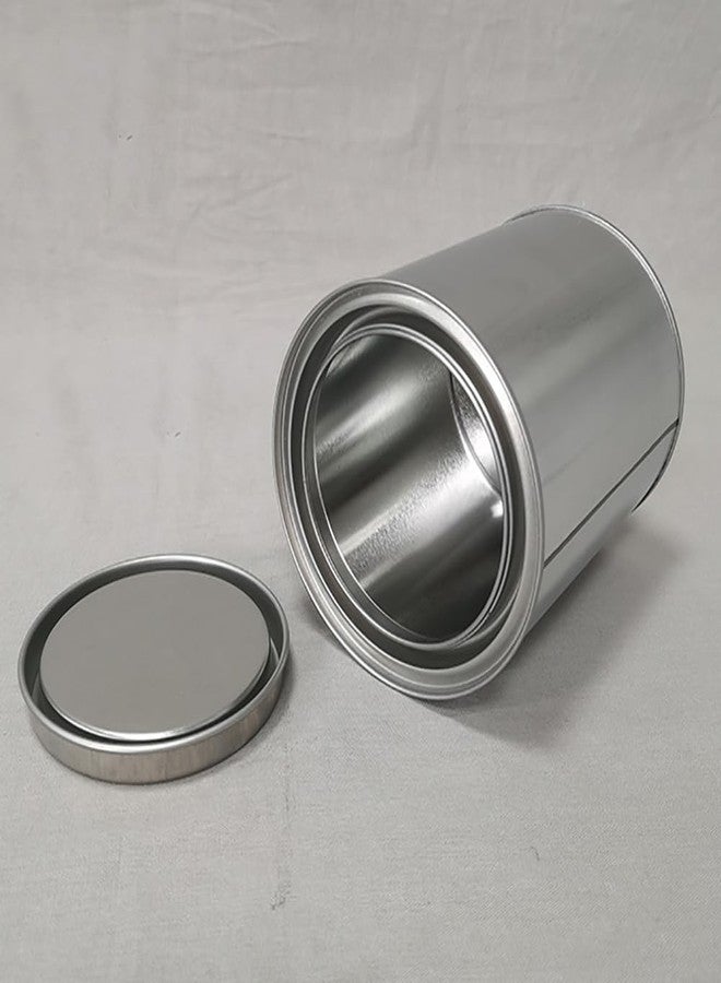 جي شلو GSHLLO، علبتان صغيرتان من المعدن سعة 500 مل، حاويات فارغة لتخزين الطلاء، دلاء ودلاء طلاء حرفية مع أغطية للمذيبات والمواد اللاصقة أو مشاريع DIY - Image 3