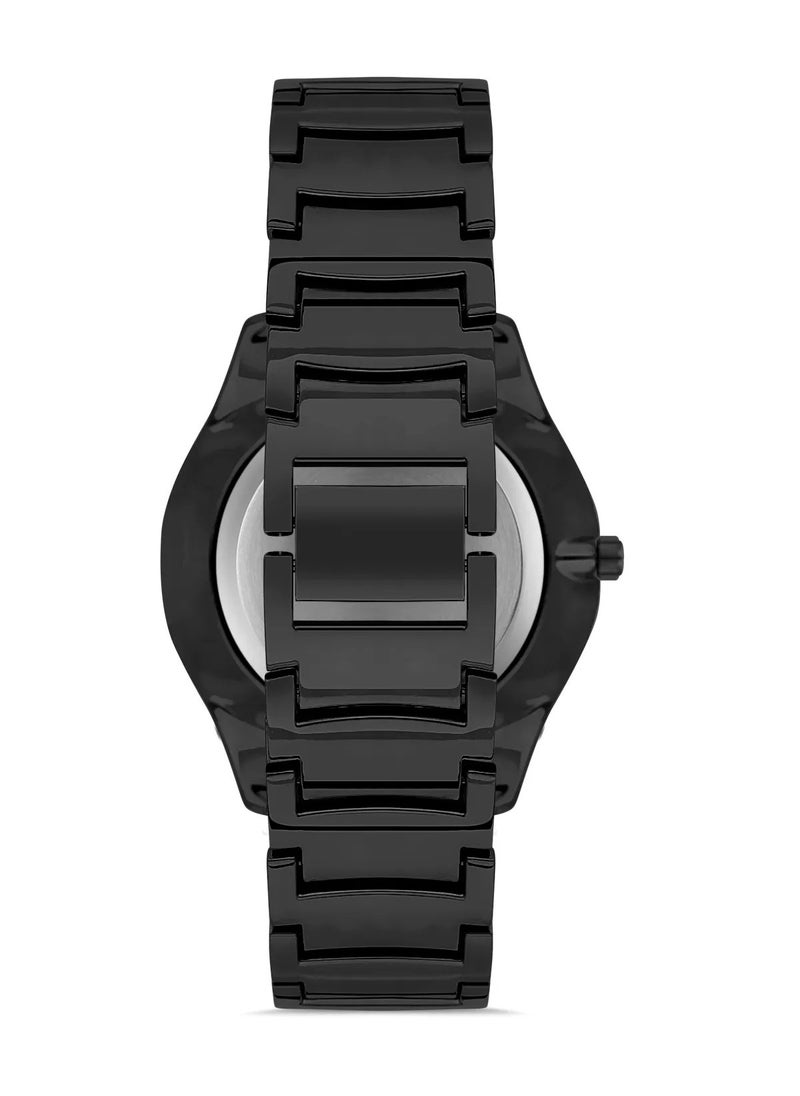 OMAX - Omax Men's Full Black Luxury Wrist Watch, Watches for Men, Stainless Watches, Steel Band, Analog Dial, Waterproof Watch, 1 Year Warranty - Image 1