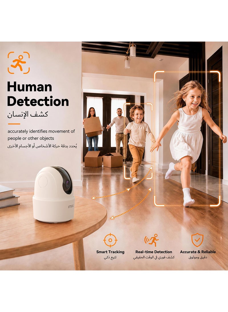IMOU Pack of 2 Ranger 2C 3MP, Indoor Wifi Security Camera,2K Surveillance Camera for Home with 360° PTZ,Human Detection,Smart Tracking,2-Way Audio,Abnormal Sound Alarm,Privacy Mode,Night Vision - Image 3