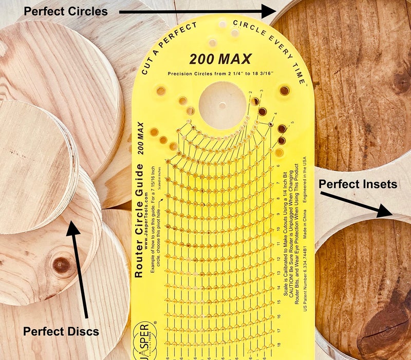 JASPER PRECISION TOOLS Jasper Model 200 Circle Guide Kit, Circle Cutting Guide for Plunge Routers - Image 4
