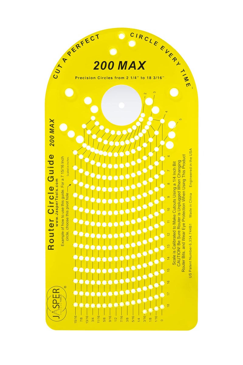 JASPER PRECISION TOOLS Jasper Model 200 Circle Guide Kit, Circle Cutting Guide for Plunge Routers - Image 1