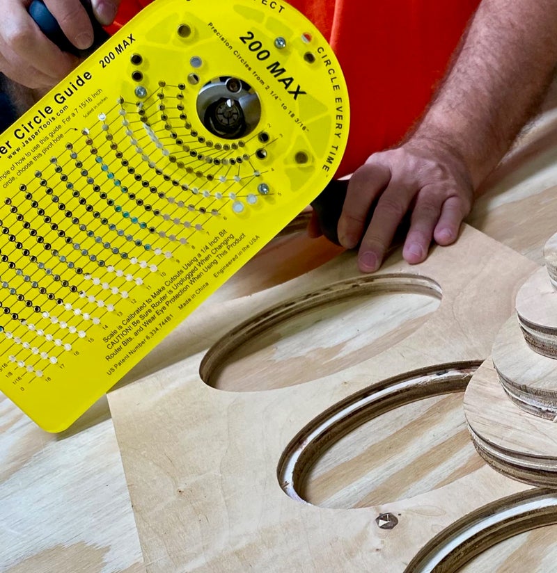 JASPER PRECISION TOOLS Jasper Model 200 Circle Guide Kit, Circle Cutting Guide for Plunge Routers - Image 3