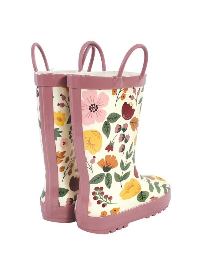 hudson baby Kids Rain Boots, Fall Botanical, 10 US Unisex Toddler - Image 3