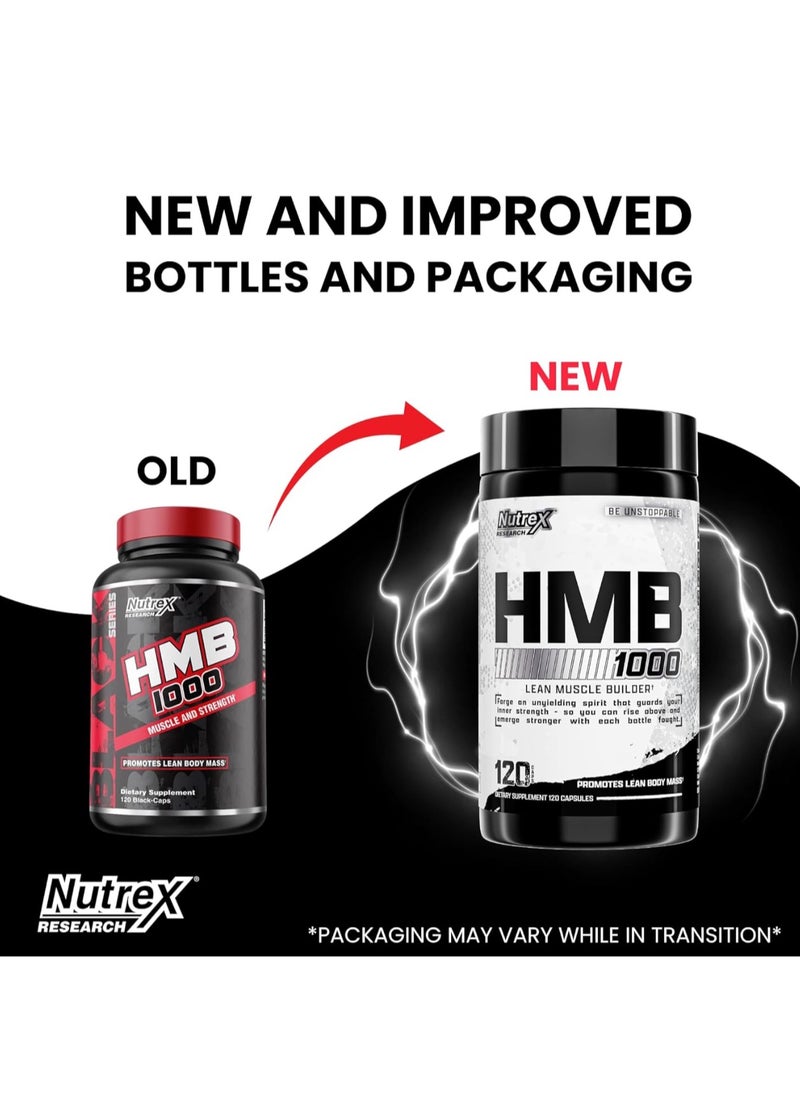 Nutrex Research HMB 1000 Muscle Protector And Size Enhancer 120 Capsules  - Image 2