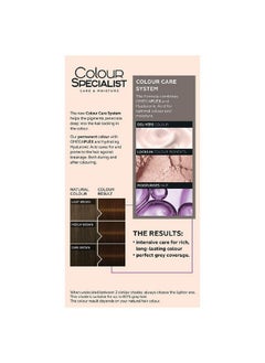 صبغة الشعر الدائمة Schwarzkopf Colour Specialist، أول صبغة شعر منزلية بتقنية Omegaplex المضادة للتكسر، مدعمة بحمض الهيالورونيك لشعر أكثر لمعانًا، 5.65 بني شوكولاتة، 165 مل