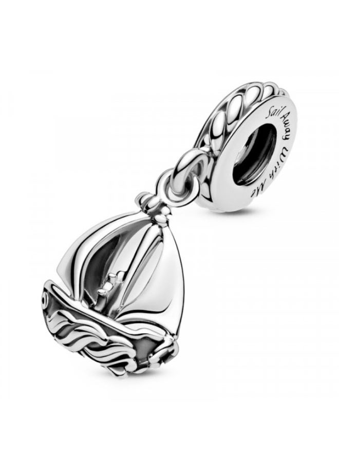 باندورا القارب الشراعي المتدلي من الفضة الاسترليني - Image 3