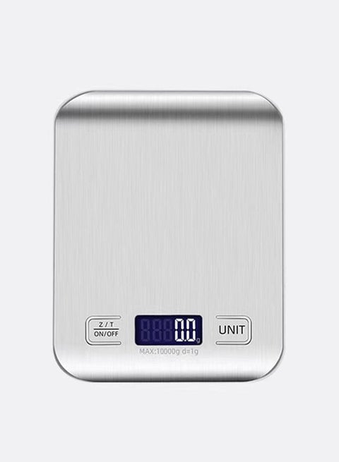 10kg Digital Kitchen Scale, USB Rechargeable Stainless Steel Food Scale with Backlit LCD Display, g/oz/lb/ml Units for Cooking, Baking & Meal Prep