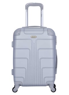 SENATOR Hard Case Travel Bag Cabin Luggage Trolley ABS Lightweight Suitcase with 4 Spinner Wheels A1012 Silver  - Image 2