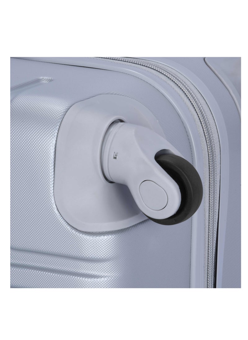 SENATOR - Hard Case Travel Bag Cabin Luggage Trolley ABS Lightweight Suitcase with 4 Spinner Wheels A1012 Silver - Image 1