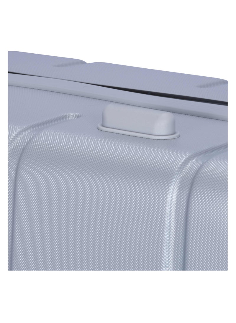 SENATOR - Hard Case Travel Bag Cabin Luggage Trolley ABS Lightweight Suitcase with 4 Spinner Wheels A1012 Silver - Image 1