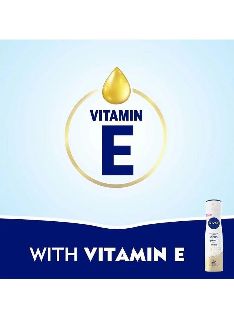 Nivea Clean Protect Deodorant Spray - 150 ml - Image 5