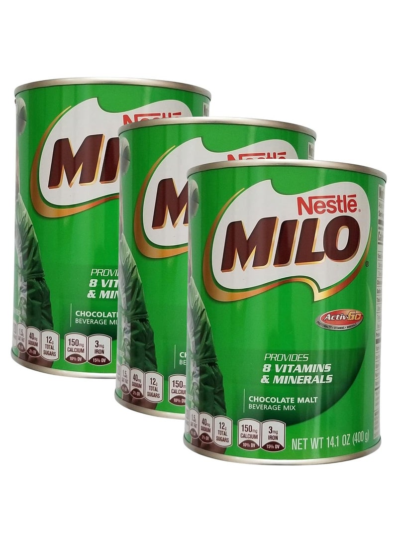 MM Nestle Chocolate Malt Beverage, 400g (Pack of 3) - Image 1