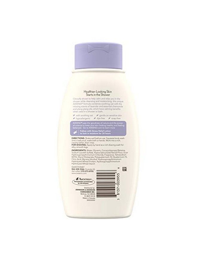 Aveeno Active Naturals Stress Relief Body Wash With Lavender Chamomile & Ylangylang 12 Ounce - Image 3