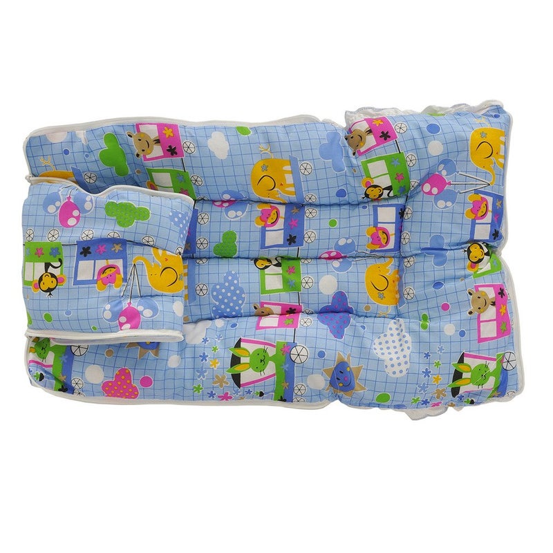 Aarushi Baby Born Bedding Set/Baby Bed/Baby Carrier/Sleeping Bag Blue-Radom Print - Image 3