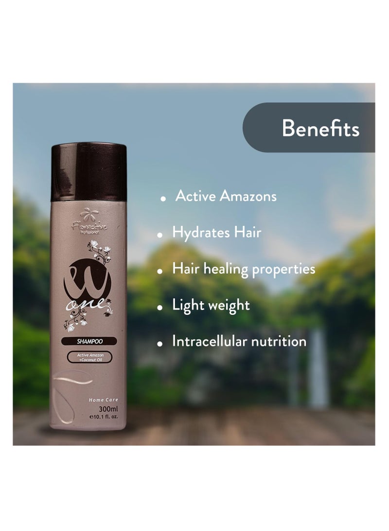 Floractive Nourishing Coconut Oil Shampoo 300ml – Lightweight Formula for Soft, Shiny Hair - Image 2