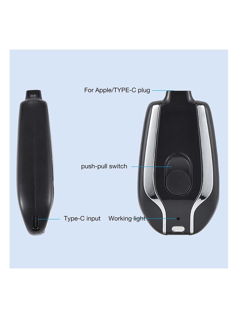 Raxoom Mini Power Emergency Pod Keyring 1500mah Mini Power Emergency Pod Keyring Mini Power Emergency Pod Mini Emergency Charger Keychain Charger pink - Image 4