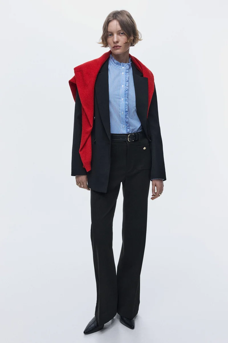 اتش اند ام بنطلون واسع من التويل